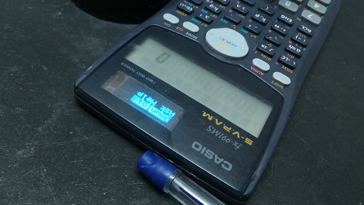 programarfacilc's tweet photo. Recuerdan este secreto #MAKER. Una #Casio #FX - #991MS conectada a Internet (gracias a un #ESP8266) es una forma discreta de tener ayuda. Aunque obviamente no la usaras para hacer trampa. :) Hasta puedes desplazarte por su menú con un imán. https://t.co/6rkwDKIR10 https://t.co/oVlZYHHgkg