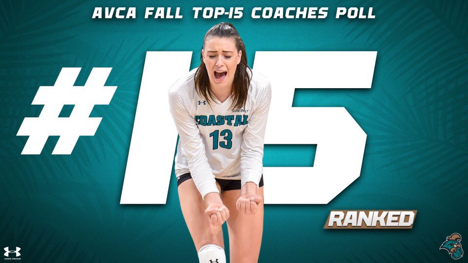 CoastalVball's tweet photo. HIGHEST RANKING IN PROGRAM HISTORY ‼️

🅲🅾︎🅼🅼🅸🆃 🆃🅾︎ 🅲🅾︎🅰︎🆂🆃🅰︎🅻 🌴 https://t.co/d00n2wyuDK