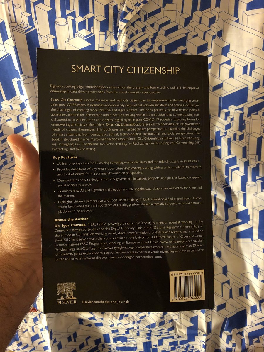 ICalzada's tweet photo. ๐จ#SmartCityCitizenship book ๐
published by @ElsevierConnect in my hands ๐already!
๐ฅณNever enough satisfaction to touch a creation physically crafted/handmade in an increasingly contactless hyper-connected/virialised post #COVID19 societies
โก๏ธ๐๐๏ธ
https://t.co/1yFwp2O6Bt https://t.co/mW9cZCamB1