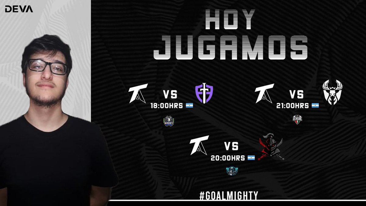 #ClashRoyale| ¡A SALIR CON TODO!

Triple jornada con partidos muy importantes.💪

🏆<a href="/Klondikes_Cup/">Klondike´s Cup</a> (8vos de final)
🆚@Excalibur_GG

🏆<a href="/LegendaryLea2/">Legendary League</a> (8vos de final)
🆚@RL_LatamCR

🏆@Gaming_PML (Fase de grupos)
🆚@RoyaleDeersGG

#GoAlmighty⚔️🛡️ #AlwaysAlmighty⚜️