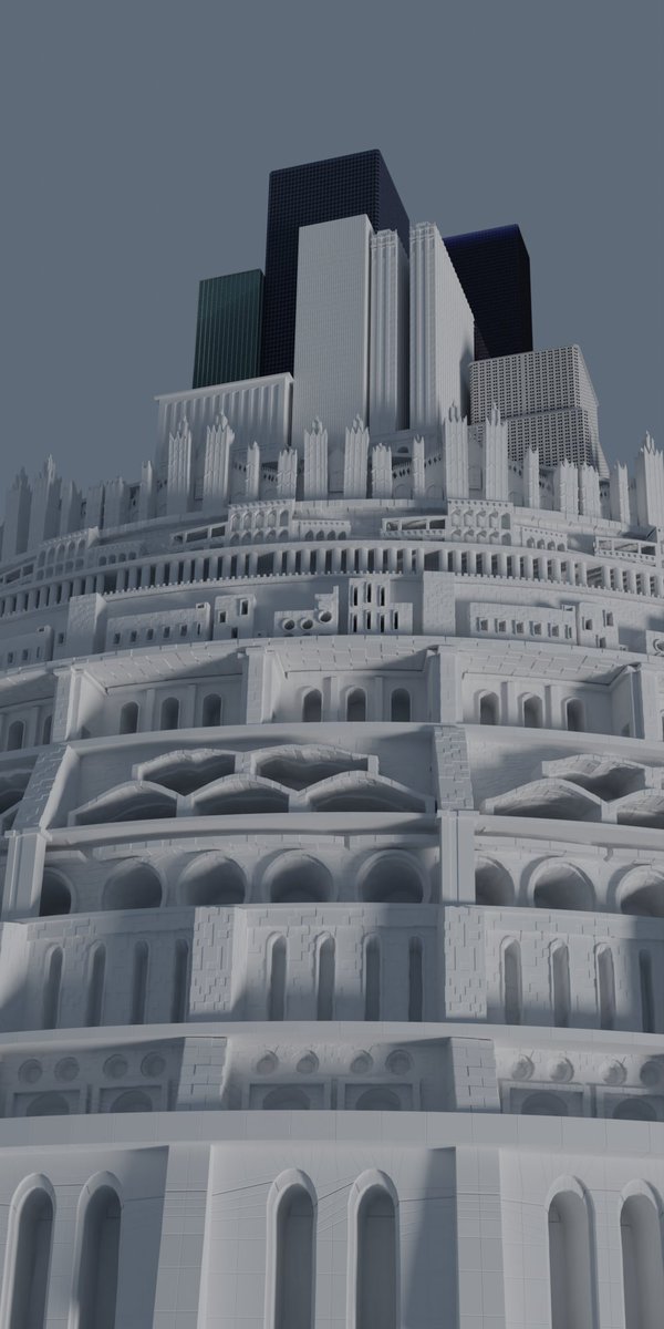 SamoylovToday's tweet photo. The Tower of Babel
Just one more Building again
Part8
#3D #3dart #blender #architect #babel #thetowerofbabel #tower #lowpoly #EquitableBuilding #SeagramBuilding #WainwrightBuilding https://t.co/gqzA6S4Vnu