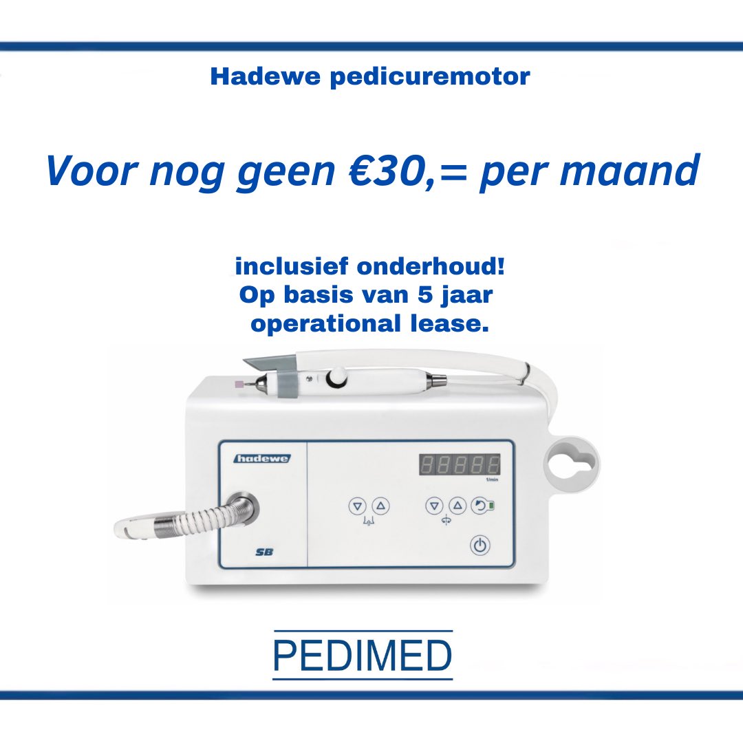 PedimedNL's tweet photo. #hadewe #operationallease #inclusiefonderhoud #lease #pedicure #groothandel #pedimed https://t.co/Red2tfM5Ki
