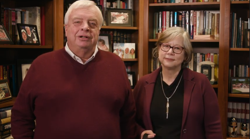 MorningsideEdu's tweet photo. President John Reynders, Robin, and Boomer are here to share some big news about the future of Morningside. Watch the video announcement here: https://t.co/5nwbfTEThp  #MsideU #MsideProud https://t.co/I9WYr1uUOd