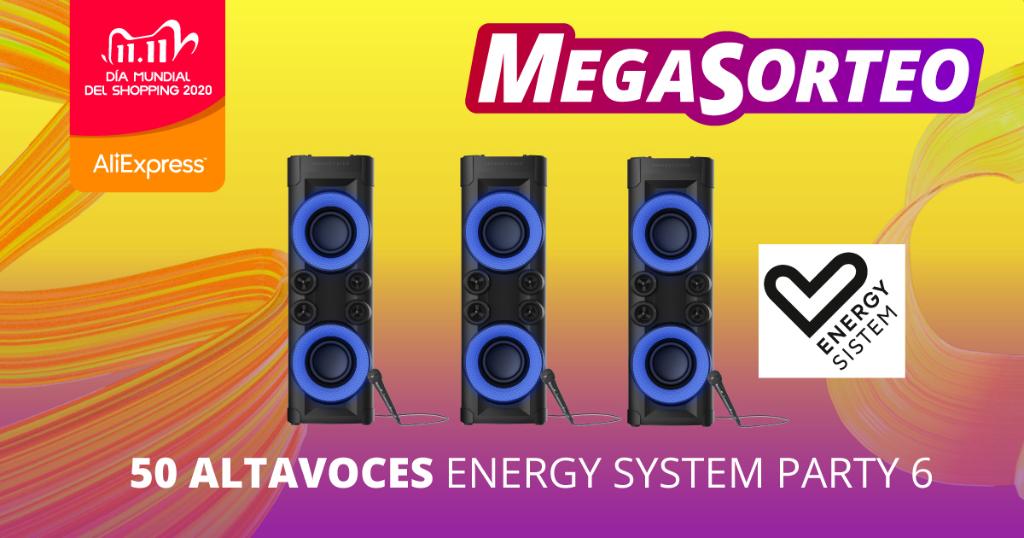 AliExpressES's tweet photo. Si no hay fiesta aún en las discotecas, móntatela en tu casa 💃 Eso sí, ten cabeza y no te pases del aforo. Calidad y potencia con este Energy System Party 6. Puede ser tuyo en nuestro MEGASORTEO! 🎶
👉 https://t.co/VPQ9qSRPbo
#AliExpress1111 #MegaSorteoAliExpress https://t.co/NDNQIth0o3