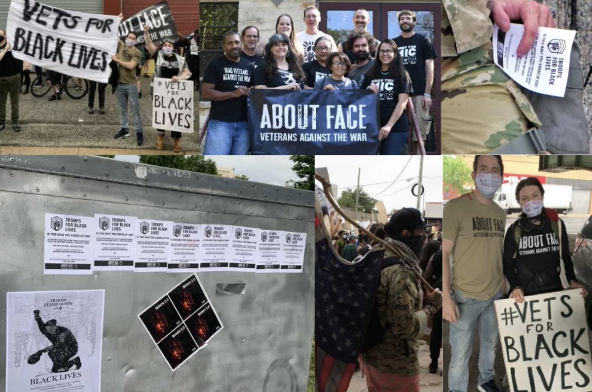 It's Veterans Day. "Today is one of the most difficult days of year for our community impacted by endless wars we're fighting to end. We are asking you to lean into the work ahead by making an investment." <a href="/BrittDeBarros/">Brittany</a>, <a href="/VetsAboutFace/">About Face: Veterans Against the War</a>. Donate here: bit.ly/3pseXvV