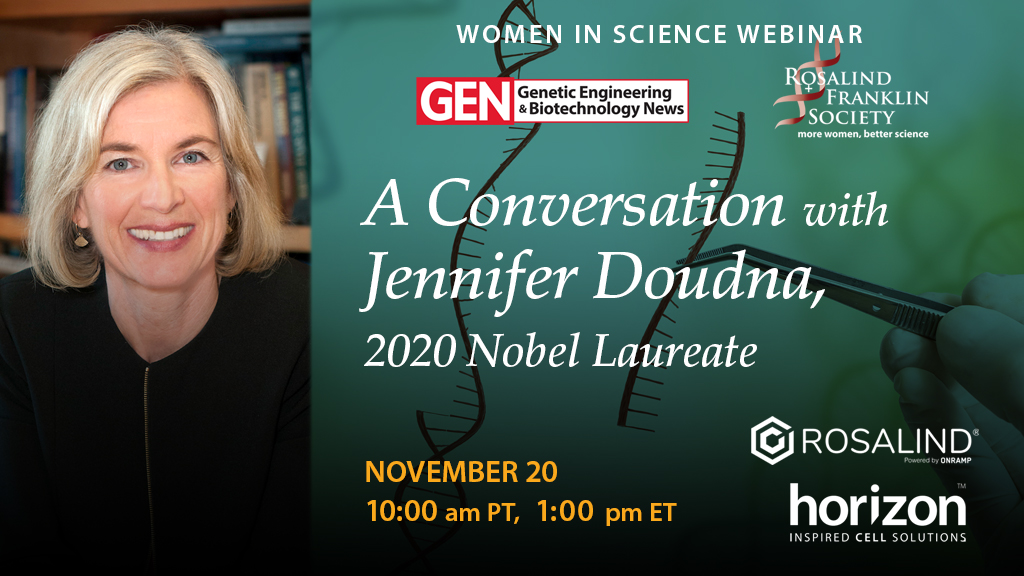 GENbio's tweet photo. We've had 3 great #womeninscience webinars so far, cohosted with .@WomenScienceRFS. Join us for the final part of the series Friday, November 20 at 1 PM ET.

#CRISPR pioneer Jennifer Doudna will join us with some special guests. Register now: https://t.co/8j2uVqDeW3 #womeninSTEM https://t.co/kb3zhIpaYy