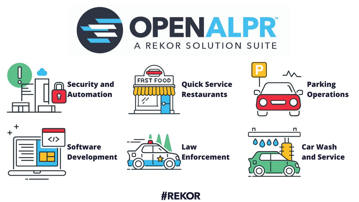 RekorSystems's tweet image. [Start your FREE TRIAL at rekor.co/3eRyWik] 
Rekor’s #OpenALPR suite of solutions allows law enforcement and homeowners to protect their communities, while businesses can boost customer loyalty by receiving alerts the moment a plate of interest is detected. #LPR