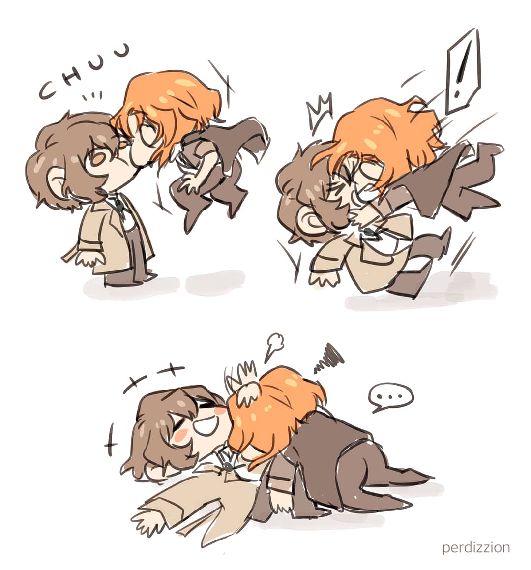 perdizzion's tweet photo. pro tip: manipulate gravity when your bf is too tall for pocky game (careful of him nullifying your ability though)
#双黑 #太中 https://t.co/KeB61tbEad