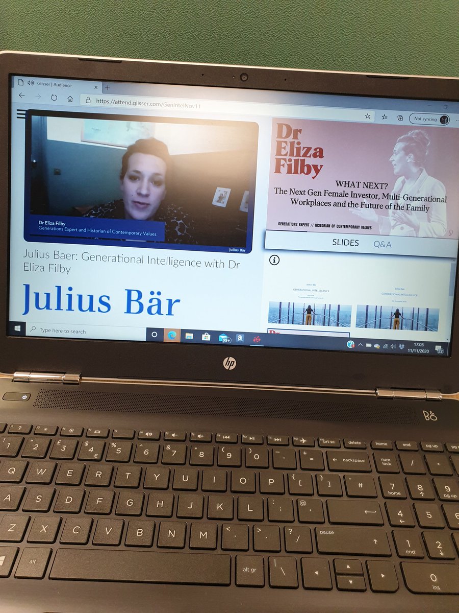 clare_threlfall's tweet photo. Thank you @juliusbaer for hosting a very interesting, informative and thought provoking event on #generationalintelligence by @ElizaFilby https://t.co/2ukHG8roD3