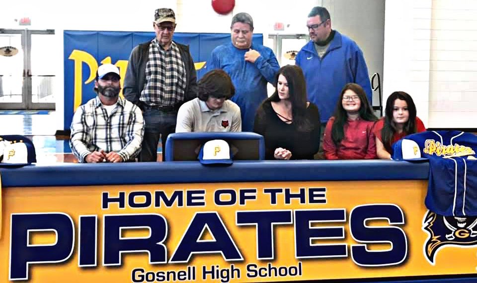 GosnellBaseball's tweet photo. Congratulations to Cooper Pieri and his signing with Arkansas State! Extremely proud of this young man! https://t.co/dWNfLh66B7