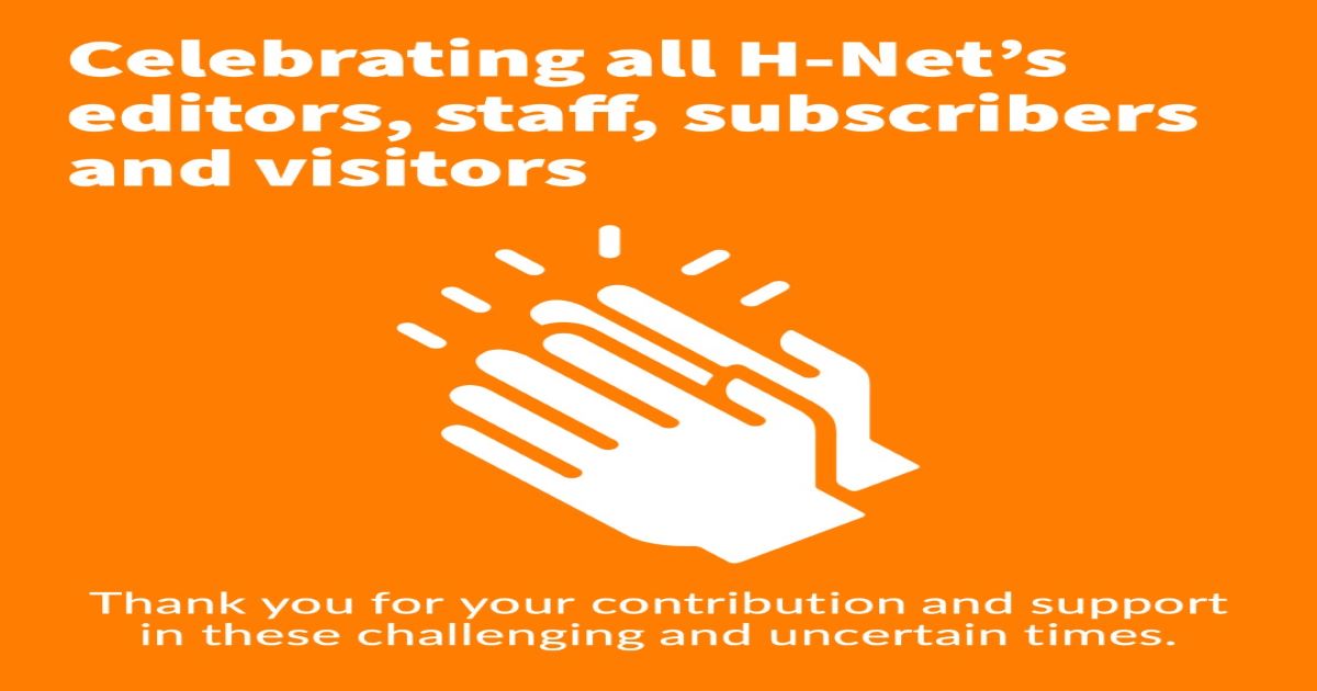 HNetPodcast's tweet photo. Unbelievable support for free academic resources in these troubling times. A message of thanks from H-Net's Vice President of Networks, @davidmprior78 #ThankYouHNet #SupportHNet #digitalhumanities
https://t.co/KLvl4OKdsq https://t.co/bYwG1K3CI2