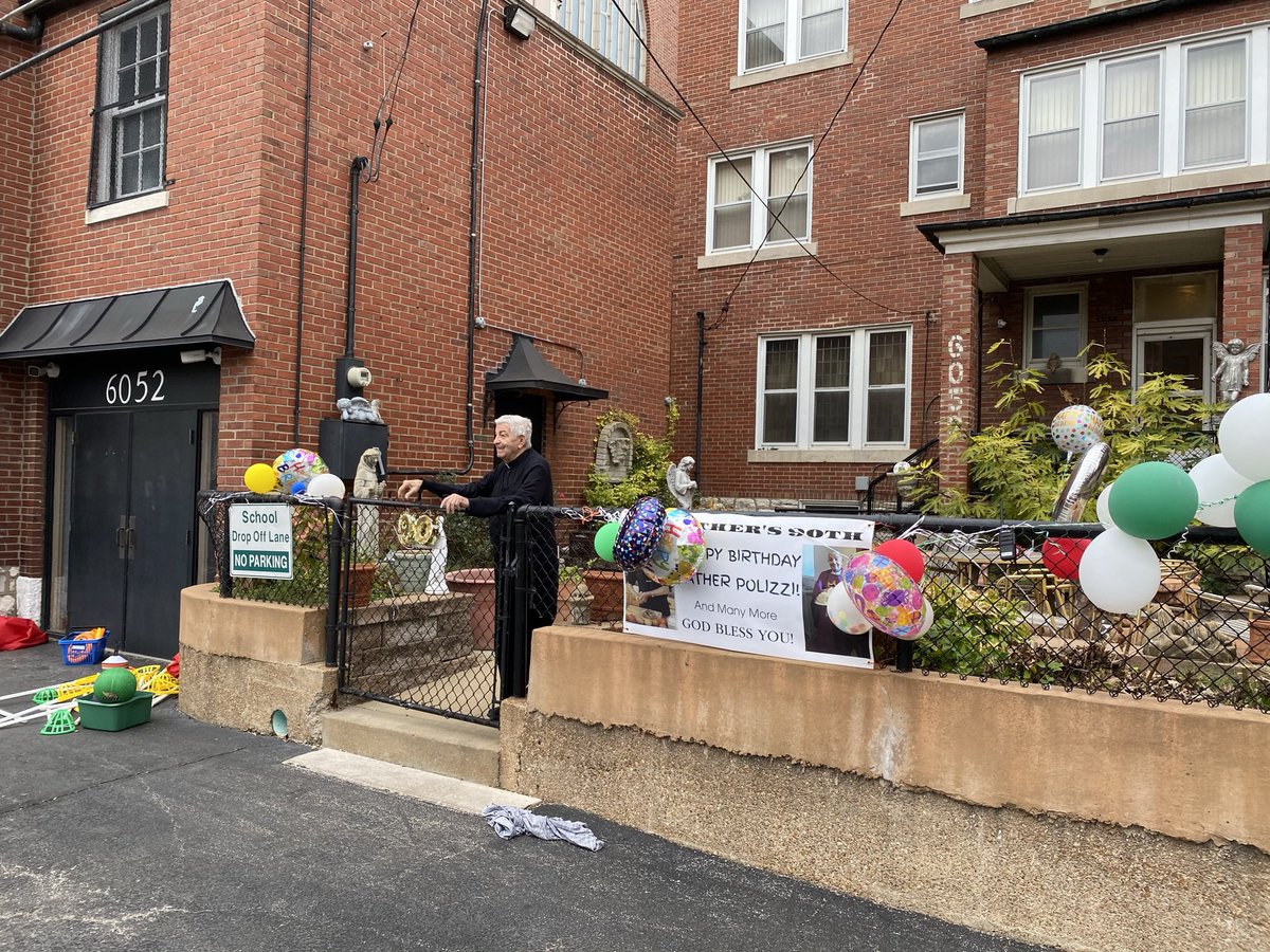 Strochschool's tweet photo. Last Sunday Monsignor celebrated his 90th birthday! We are blessed to have you as our Pastor! https://t.co/2d6SF7dRF4