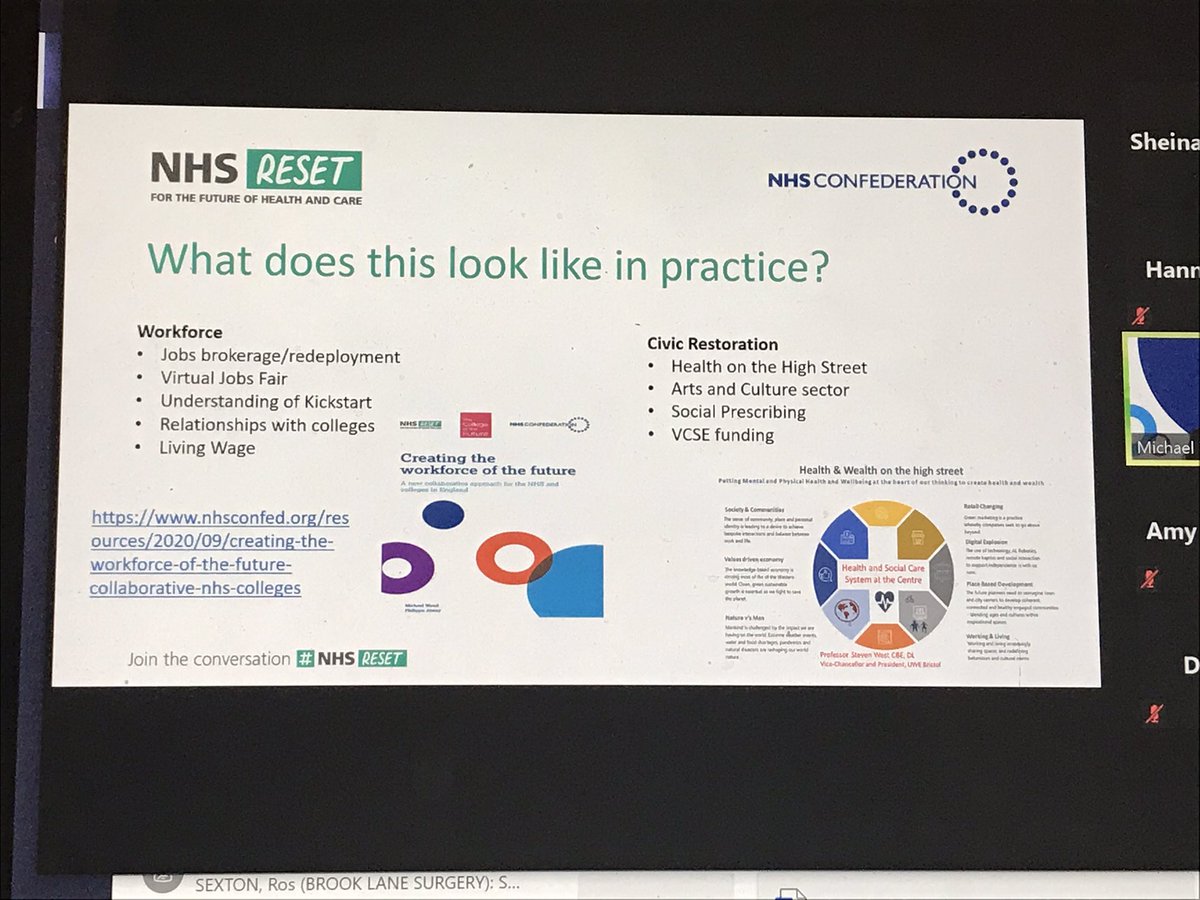 DrHannahMorgan's tweet photo. Brilliant #PCNconference today by @NHSConfed . Didnโt do any tweeting as all time between listening was spent planning COVID vaccine with fellow @CdsPcn and CCG teams. Got my homework to read and comms to plan. Thank you @rankine and @tayokufeji : privilege to be asked to present https://t.co/RkUDz6L70p