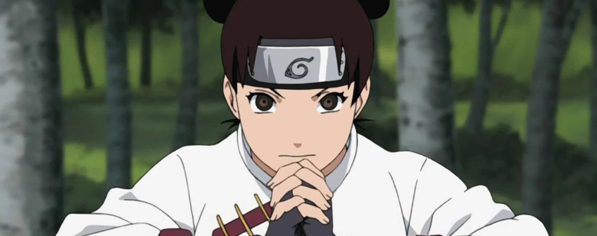 8. Tenten avait le meilleur potentiel en personnalité des personnages féminins mais vraiment elle avait aucun intérêt, son truc c'était les armes sauf que tous les ninjas en ont en fait, elle était même pas spécialisée comme Rock Lee donc c'était juste la honte