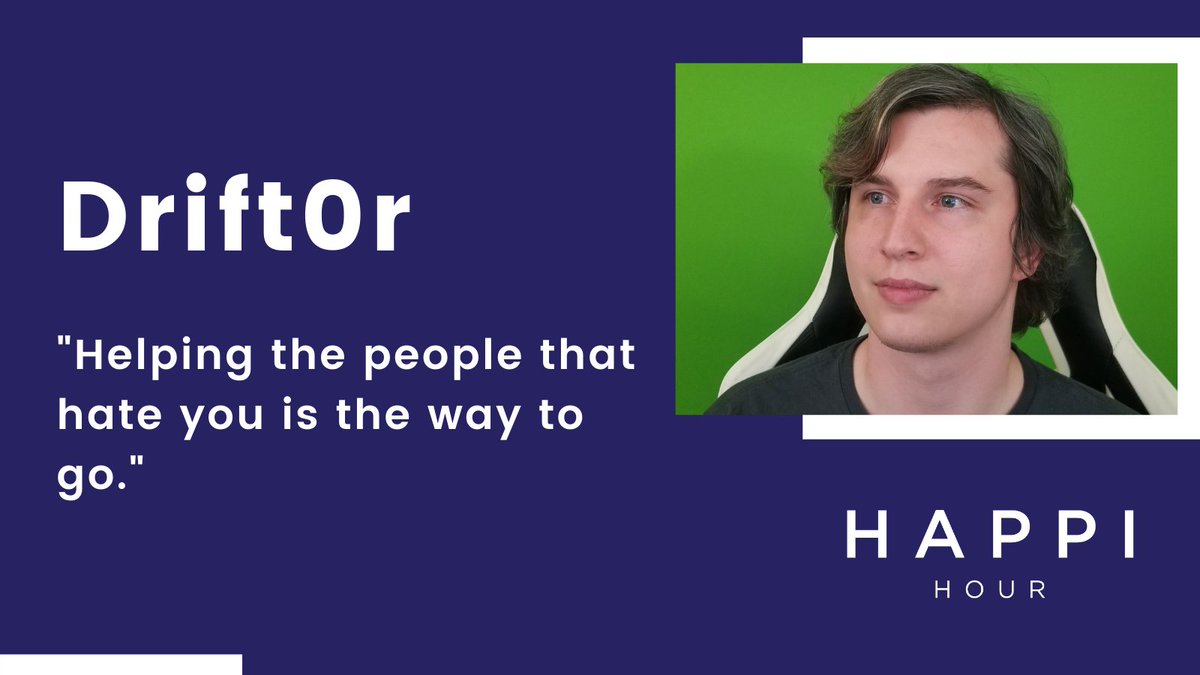 JessBrohard's tweet photo. It was so cool hearing about @Drift0r's backstory on my podcast @happihourio this week!

He talked about his content creation origins, how to defeat negative attitudes, and MUCH more - listen at https://t.co/BDj5POVCWW! https://t.co/v8XxNQRySp