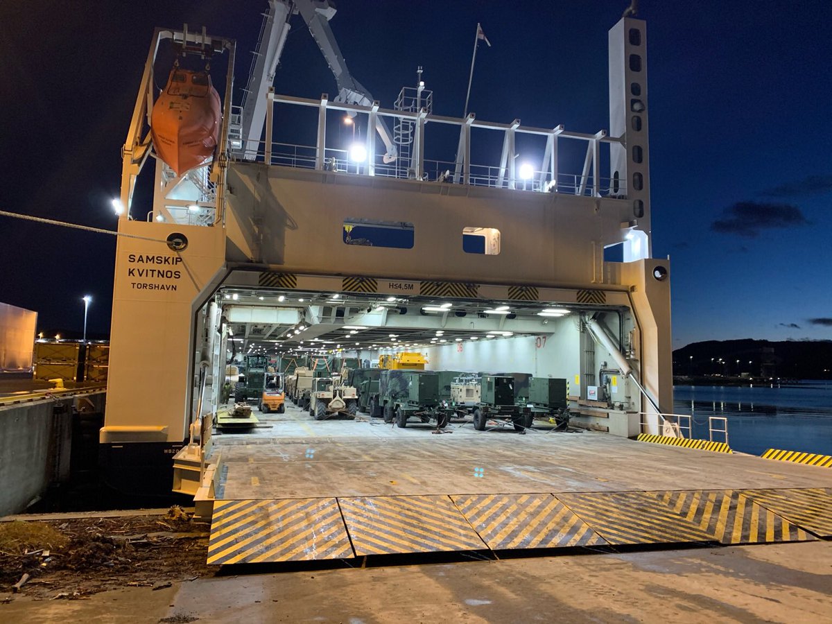 clbsix's tweet photo. The Marines and Sailors with 1st Platoon, TS Co, CLB-6 are doing great things out in Norway supporting 3/6.  Delivering cargo in the littorals! https://t.co/8OvcRbCxKb