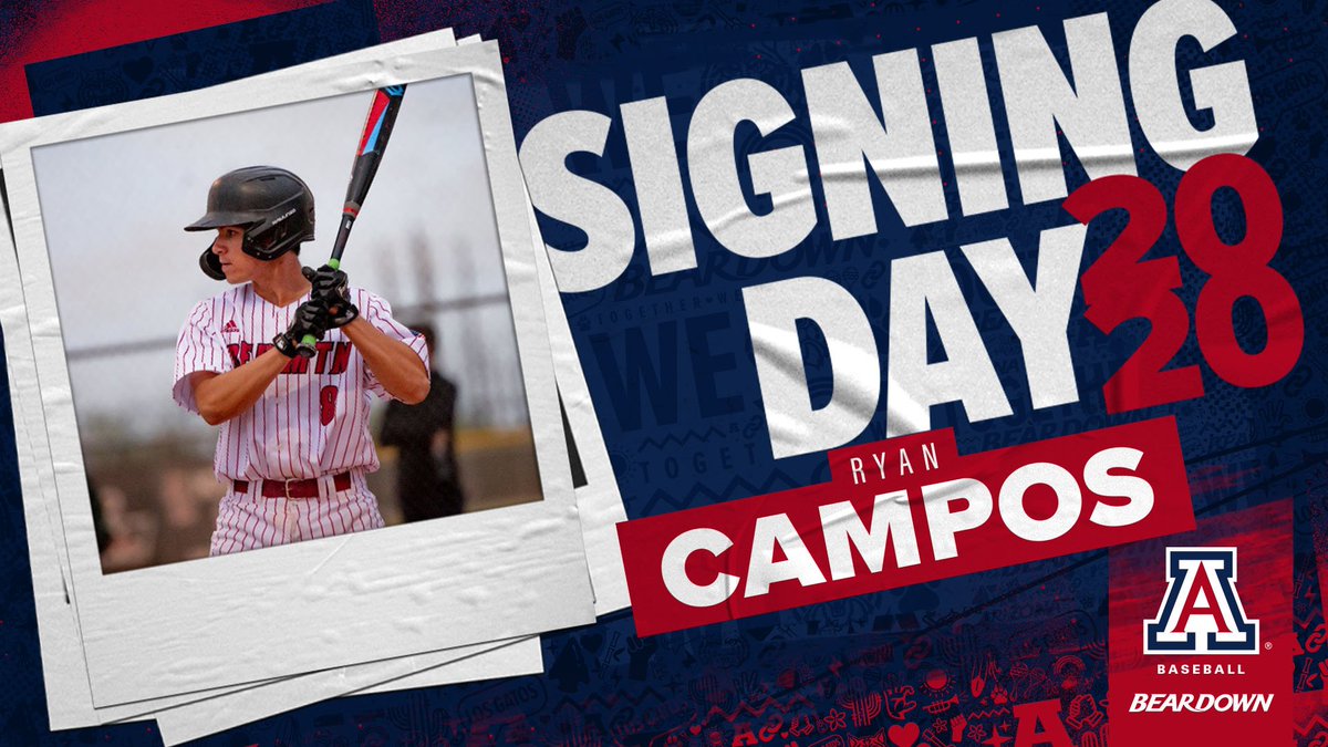 ArizonaBaseball's tweet photo. 🖊️𝙎𝙄𝙂𝙉𝙀𝘿 — Welcome to #MLBTrainingGround, Ryan!

C/INF | Red Mountain HS | Mesa, Ariz.

#BearDown https://t.co/C0zN9ymB6D