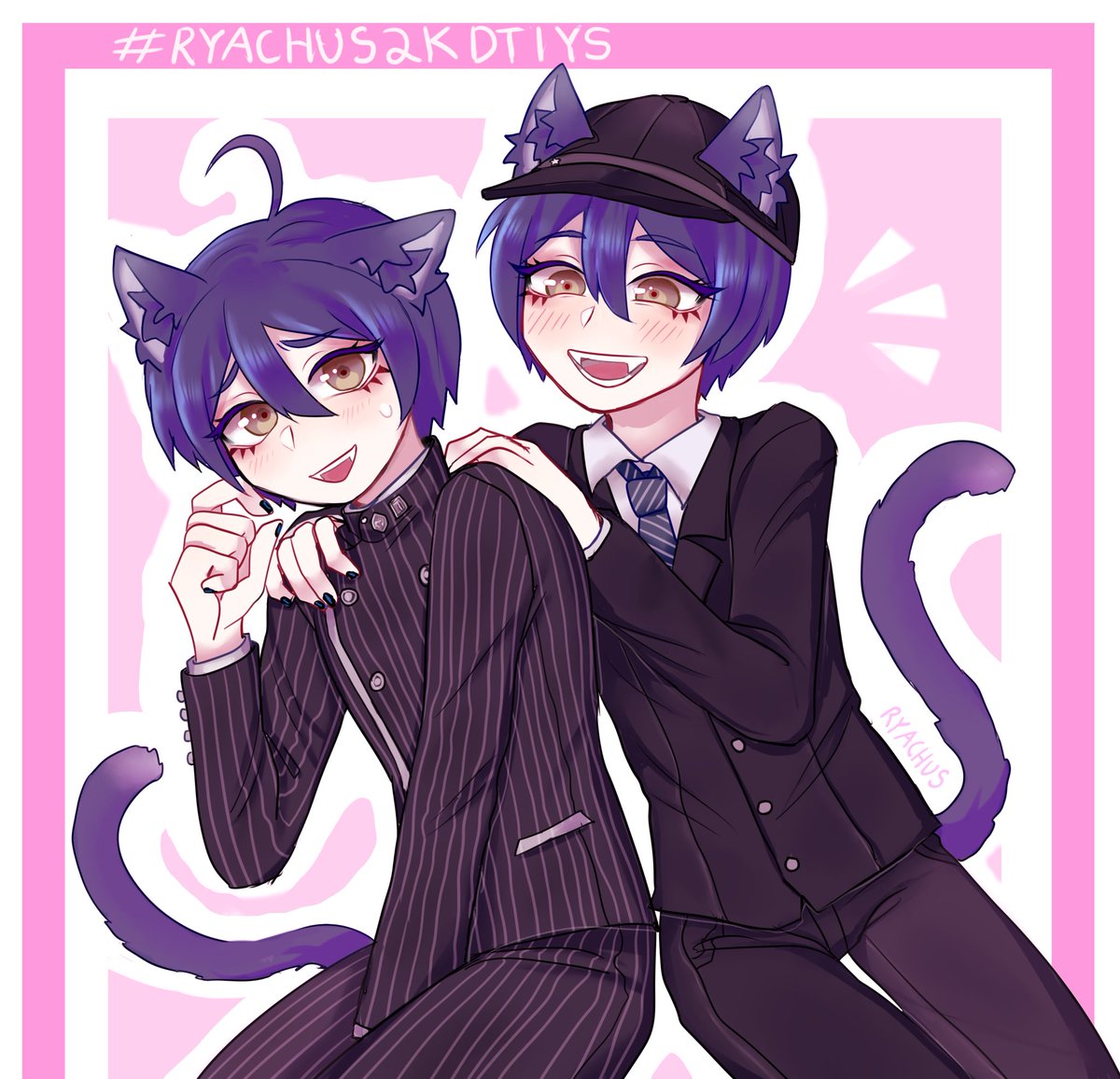 ryartchus's tweet image. am doin a dtiys on insta @ ryartchus 👉👈 go check it out!! #shuichisaihara #danganronpa #pregameshuichi #dtiys