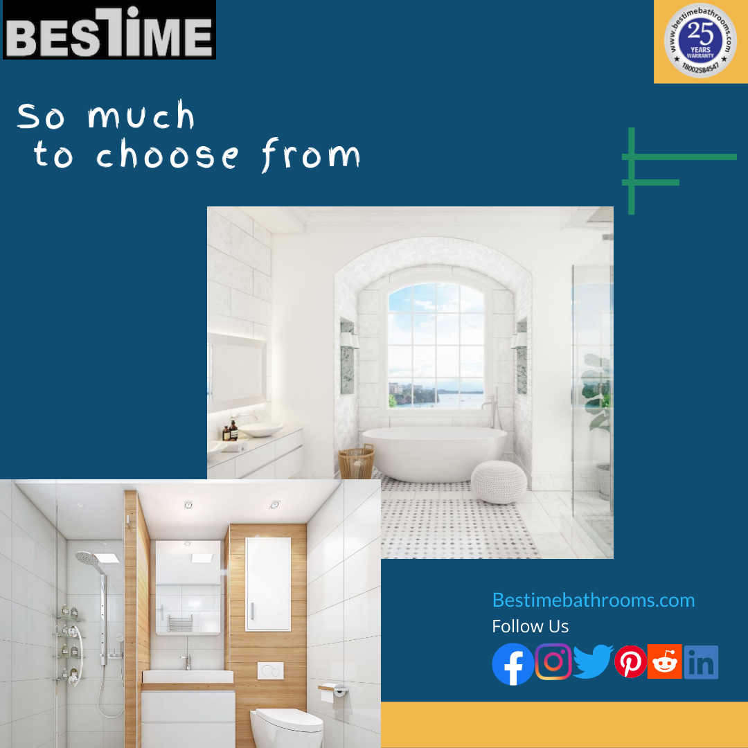 So much to choose from the variety of products that we offer #bestime #bathroomdesign #interior #organizedbathroom