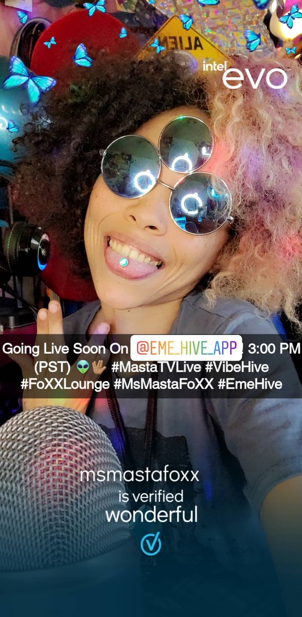 msmastafoxx's tweet photo. Going Live Soon On @EME_Hive_App! 3:00 PM (PST) 👽🖖🏽 #MastaTVLive #VibeHive #FoXXLounge #MsMastaFoXX #EmeHive https://t.co/WbZPxxHNdN