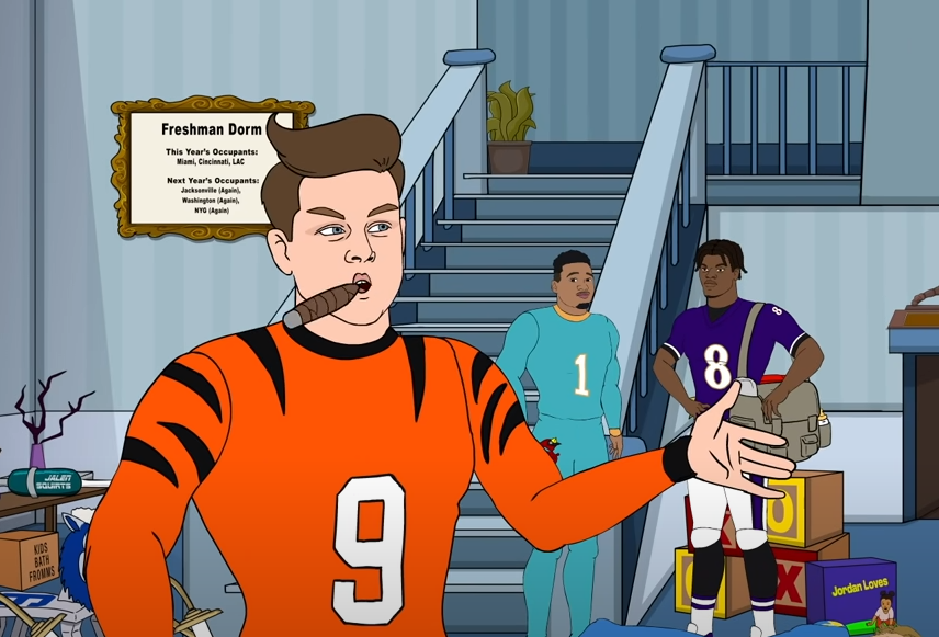 TwoAnimators's tweet photo. Gridiron Heights S5E10! #animationstudio #TwoAnimators #characters #animation #MadeWithAnimate #bleacherreport #gridironheights #football Lamar Got Stuck Babysitting All the Rookies! https://t.co/cxM4YXsoUa https://t.co/x9htmwJB3G