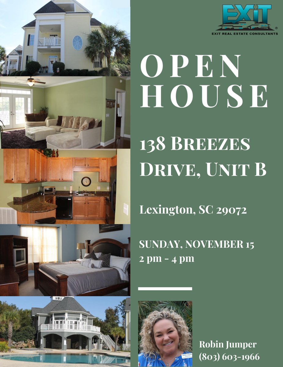 jumperhomes's tweet photo. OPEN HOUSE >>>>>This Sunday! 2:00p - 4:00p! 
#robinjumperhomes #ExitREC #LakeMurray https://t.co/9JhkdflpRP