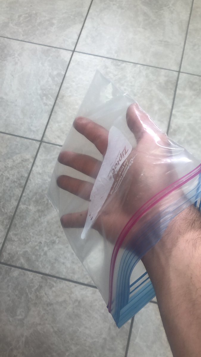 Yona96's tweet photo. Covid be like.. do we use gloves or ziplock bags https://t.co/TvRftcu9on