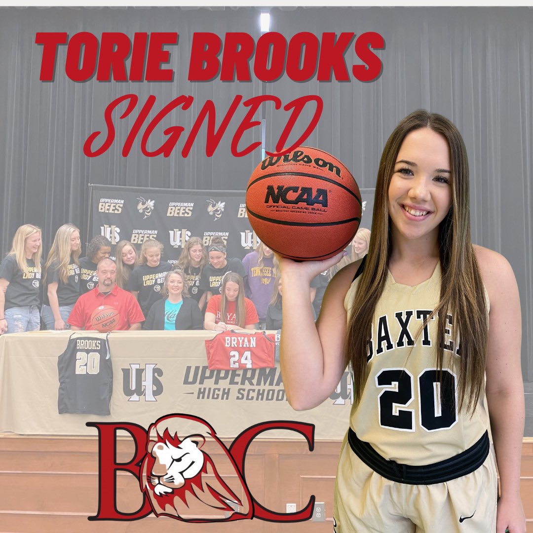 SIGNED!! Congratulations to Lady Bee Torie Brooks! We are so proud of you and can’t wait to cheer you on at the next level! 🖤❤️ <a href="/TorieBrooks20/">Torie Brooks</a>  <a href="/bryan_wbb/">Bryan College WBB</a>