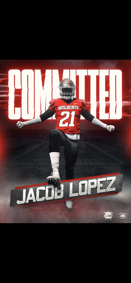 thejacoblopez42's tweet photo. Thanks to all my friends, family, and all my coaches who made this possible! 100 percent committed. #strikethepick @CoachjjClark @CoachBeyerIWU @Coach_Langs https://t.co/Mv4rwqJzcg