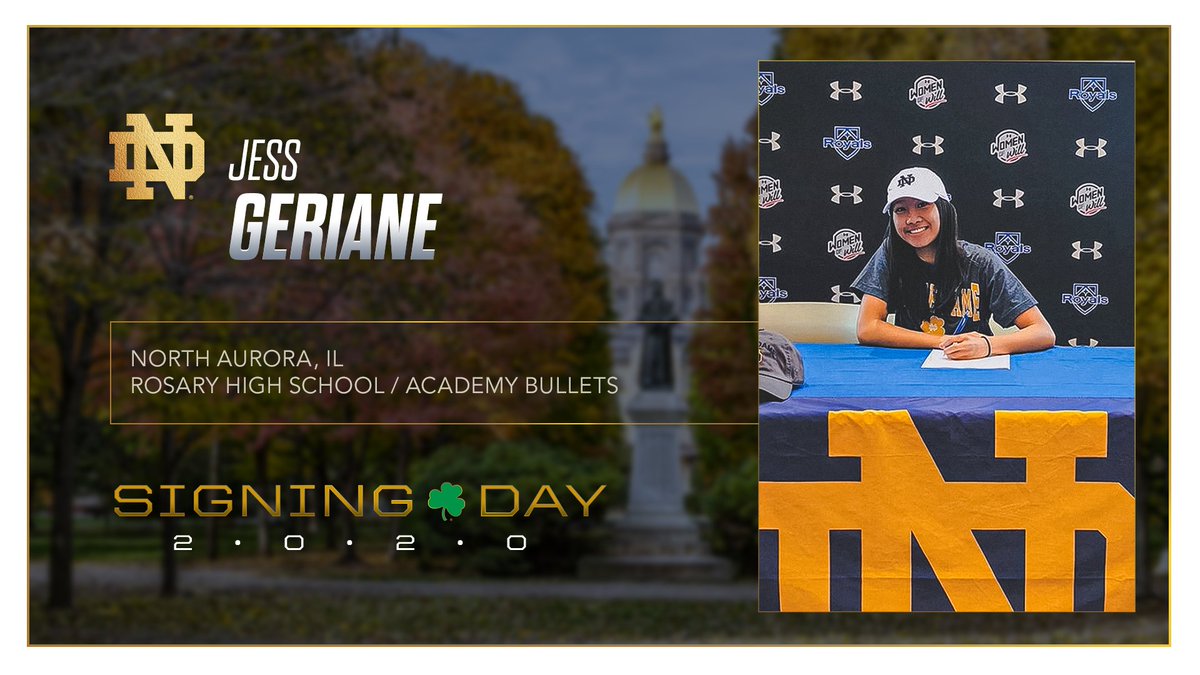 NDSwimDive's tweet photo. HERE WE GO! 

Announcing... our first signee!

Help us welcome Jess Geriane, a freestyle and backstroke swimmer from North Aurora, IL! 

#GoIrish x #Rally https://t.co/u577SLf2uS