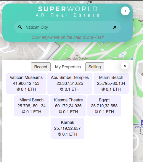 artbyvesa's tweet photo. Might have gone a little nuts buying some #AR real estate from @superworldapp after our zoom meet today. That two part thing is the Miami Beach conference center by the way  - aka. @ArtBasel 🤣 

Not selling any time soon ➡️#cryptoart #NFT

The Karnak Temple and Abu Simpel? 👀 https://t.co/9OJ3Is5vmV