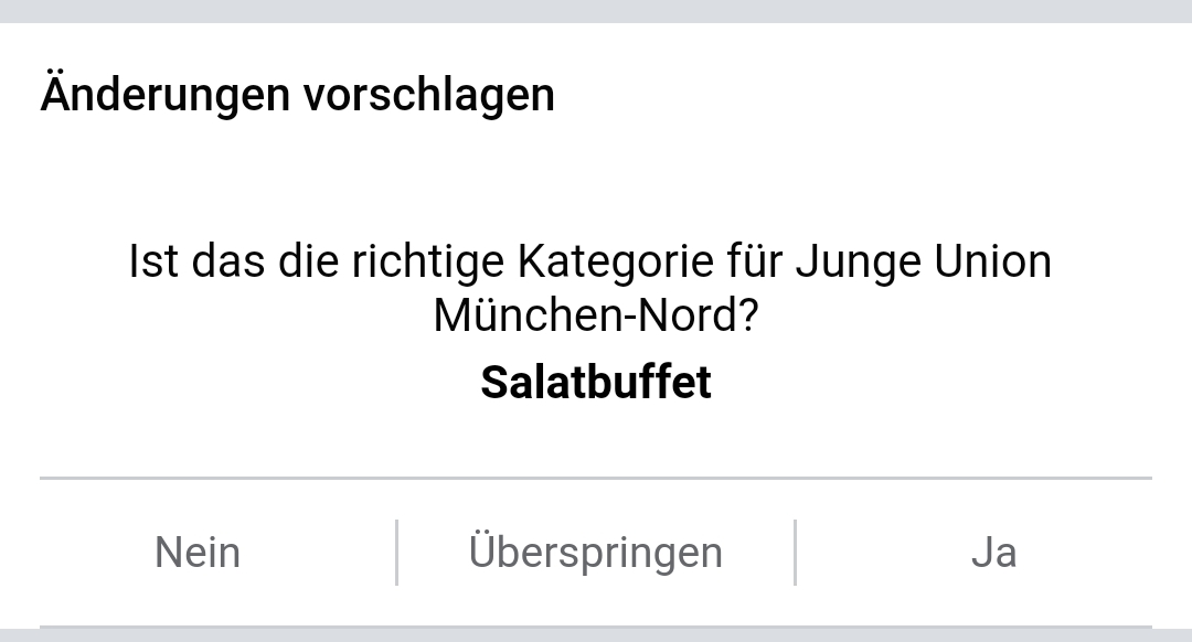 realAndrewBrigh's tweet photo. Bin unsicher, liebes @Facebook...
@jumuenchen
#jungeunion #salatbuffet https://t.co/nYAbr4ztjC
