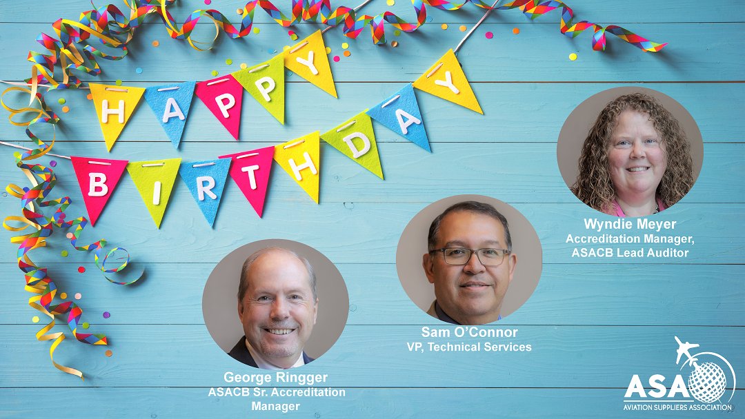 aviationsupp's tweet image. They definitely deserved a recognition earlier due to all they do for #asa and #asacb but isn't it crazy that ASA's Technical Services team all have birthdays within one-day of each other.  Different years but you can guess about the order. #commitmenttoquality #happybirthday