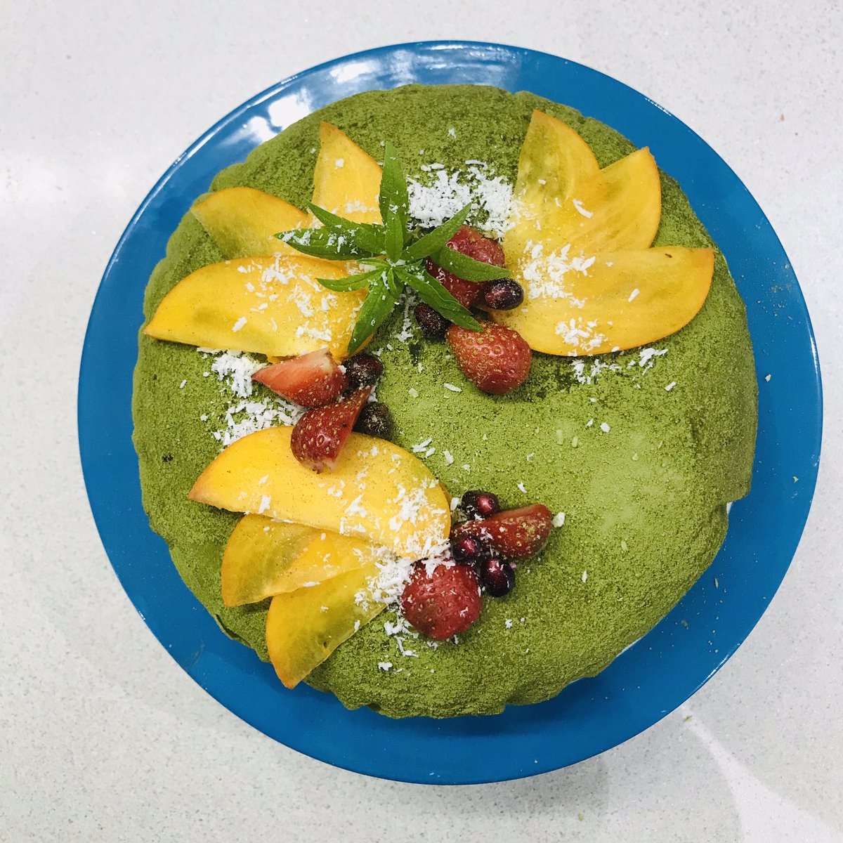 MehdiLamrani1's tweet photo. Doing a bit of catch up baking as was waiting for my matcha to arrive in the post, so just got round to Japanese week 6 and here’s my Matcha Mille Crepe cake in all its glory #GBBOTwitterBakeAlong @thebakingnanna1 @Rob_C_Allen #japaneseweek @BritishBakeOff @PrueLeith https://t.co/XHRQZbCjg0