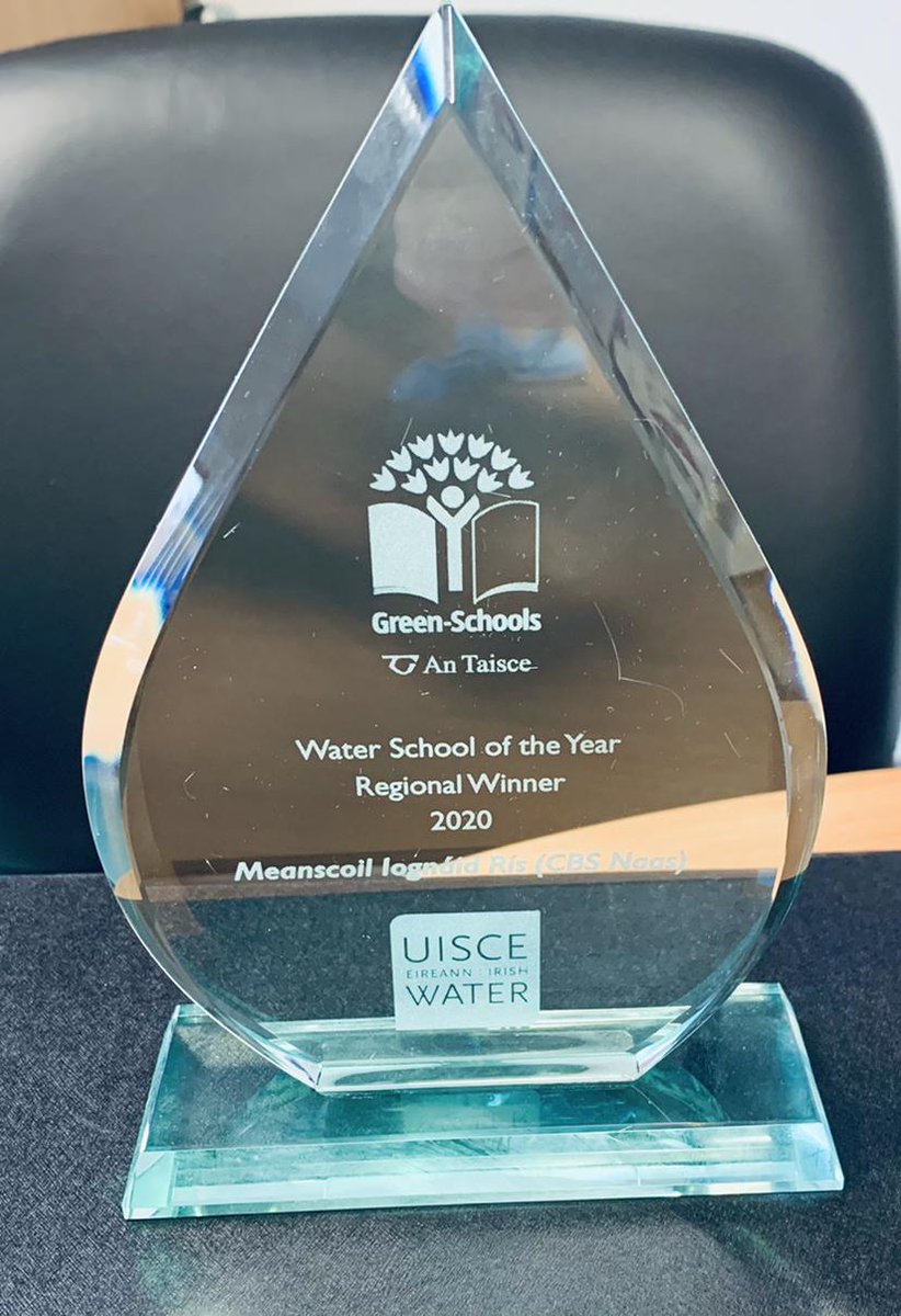 CBSNaas's tweet photo. Well done to #GreenSchools Committee for their hard work over the past two years, which culminated in @CBSNaas being awarded the #WaterFlag and winning School of the Year Water Award for the Midlands and Eastern Region. Thanks to Ms. Cowper and the committee for your dedication. https://t.co/HC5xw0cNB5