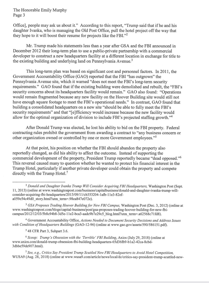 Alex I’ll take  @GSAEmily OBSTRUCTING A LAWFUL investigation for 10-15 years in prison for today’s daily doubleWhispers - even after you leave Govt Service Emily you’ll be lucky if you aren’t indictedNever ForgetNever Forgotten2018 Mitch meets 2021 LOLs https://oversight.house.gov/sites/democrats.oversight.house.gov/files/documents/Emails%20on%20FBI%20HQ%20Decision.pdf