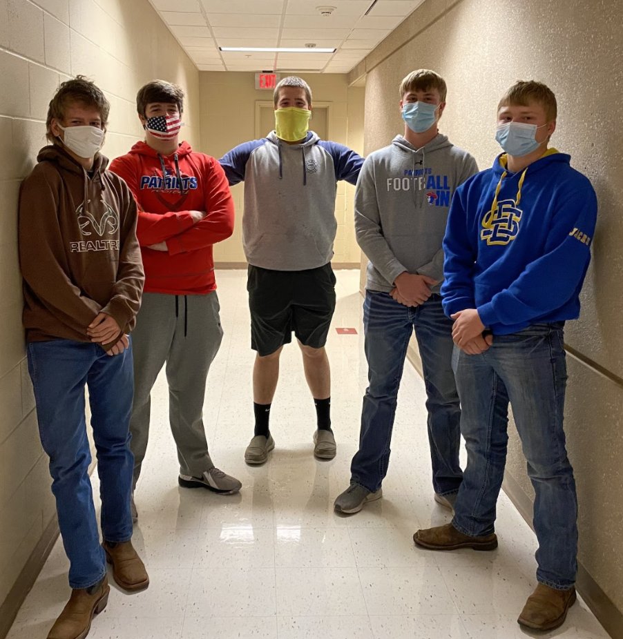 hbcpatriots's tweet photo. We have our first State Qualified FFA Team! These five will be competing at the State Convention in April in the Soils Career Development Event. They practiced hard and were able to grab a 5th place spot out of 9 teams. Well done Carter, Zander, Max, Casey and Donavon! #StateFFA https://t.co/kadztEpb3U