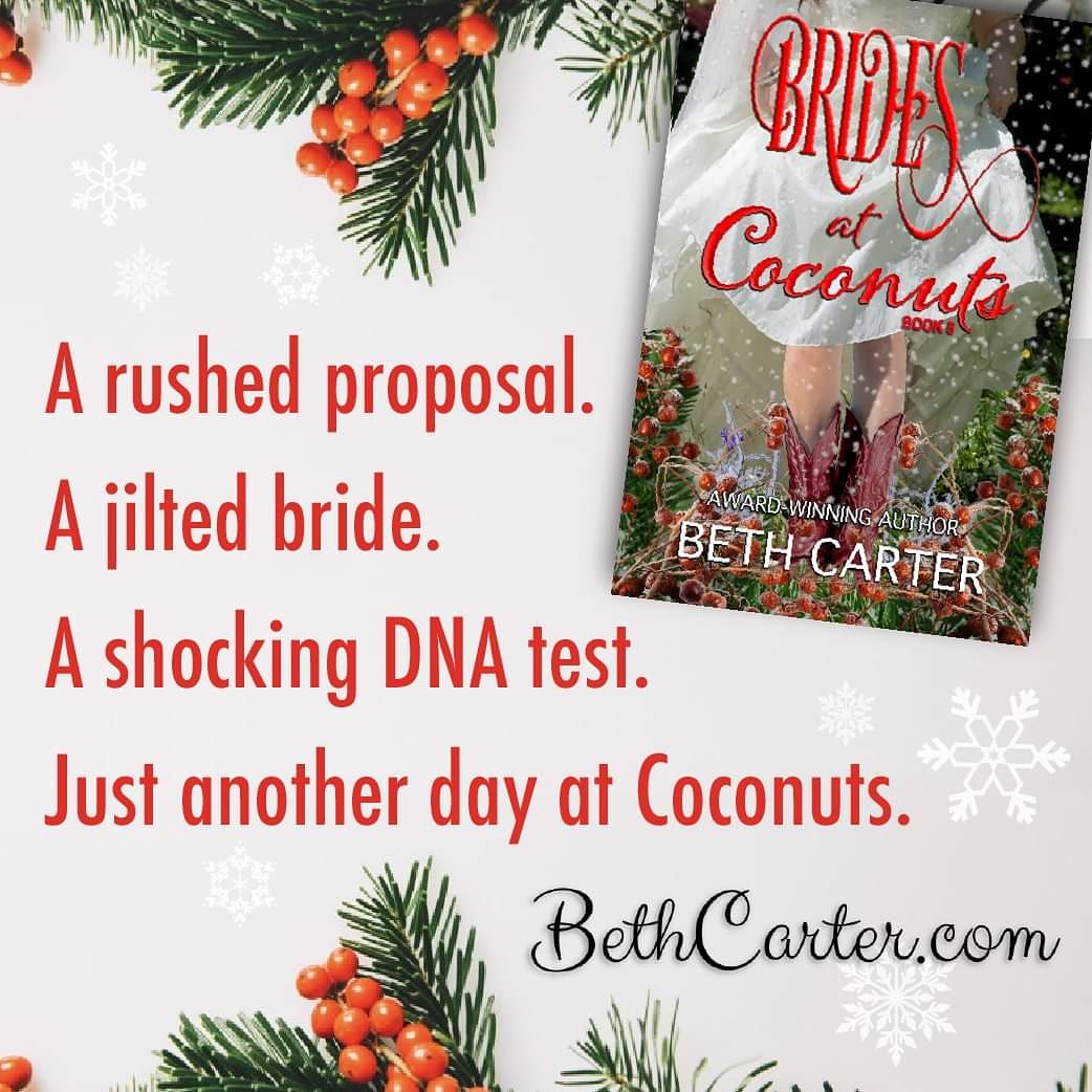 bethcarter007's tweet image. I just realized I forgot to add my #NewRelease to my website. Epic #authorfail but I'll get it done!! Read my fun, new novel, #BridesatCoconuts and escape this crazy world at #Coconuts! #womensfiction #mustread #readers #bloggers #humor #heartwarming  tinyurl.com/bridesatcoconu…