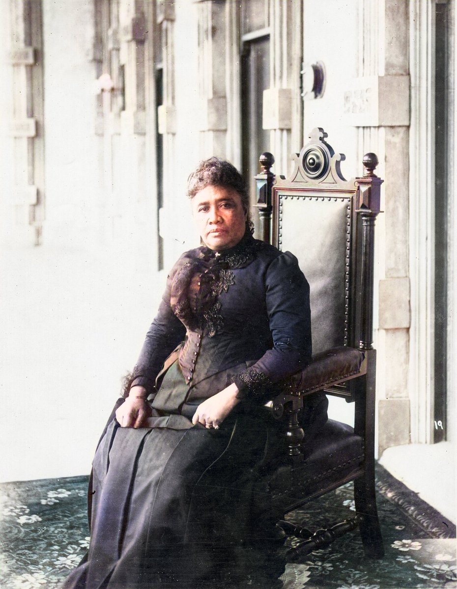 Keahiio's tweet photo. 103 years ago, Queen Liliʻuokalani passed away. Below is the earliest known photo of her, the day she became Queen, and one other photo. https://t.co/R3gntCGXr5