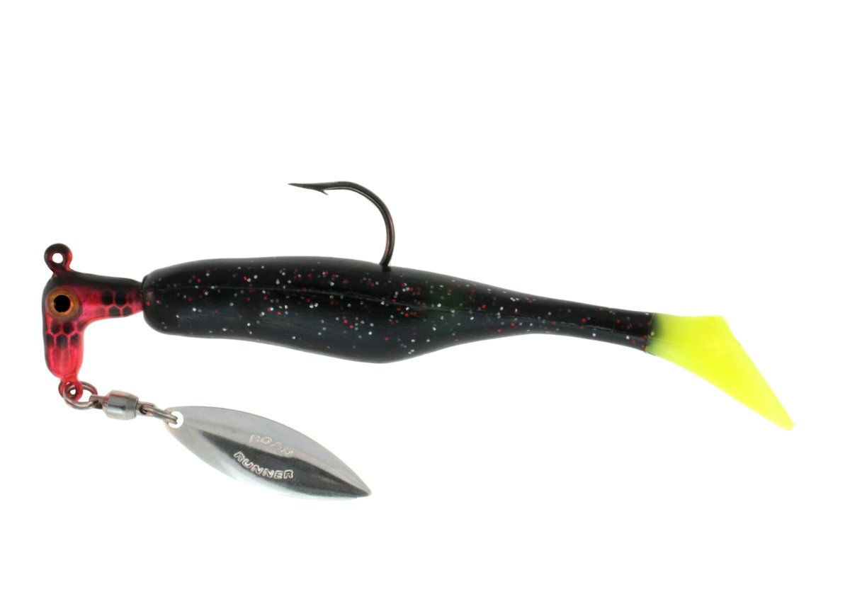 Check out the Awesome Walleye Runners! Button Tail bodies on a Road Runner head are deadly on Walleye! #walleye