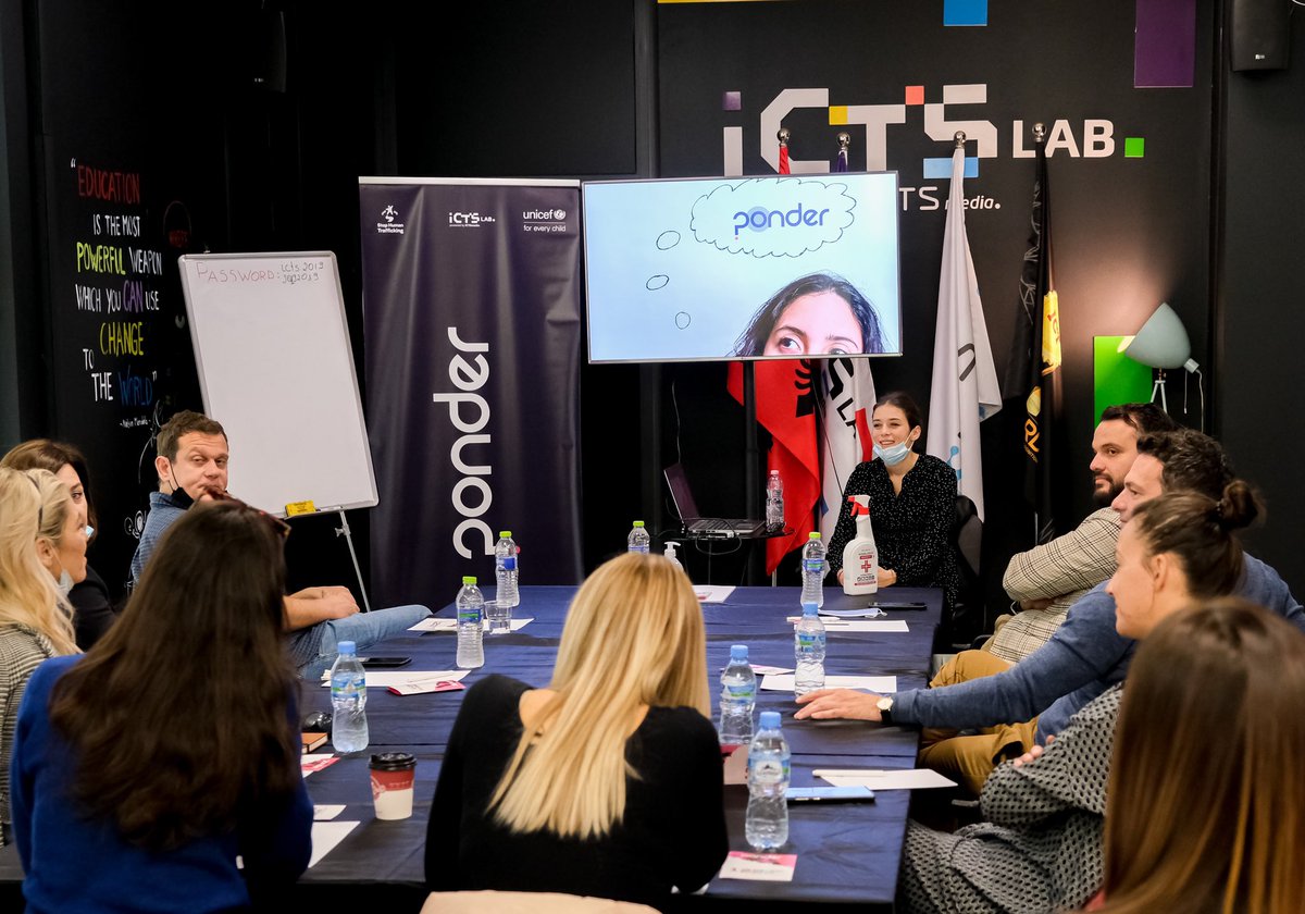 IctSlab's tweet photo. Ekipi i mentorëve të PONDER u mblodh sot, për t’u trajnuar dhe diskutuar mbi metodologjinë që do të përdoret përgjatë Workshop-it të shumëpritur nga të rinjtë, në datat 20-21-22 Nëntor. 
@UKinAlbania @albania_unicef @IctSlab #PonderAL #StopHumanTrafficking #unicefprotects https://t.co/To1y9QmVoO