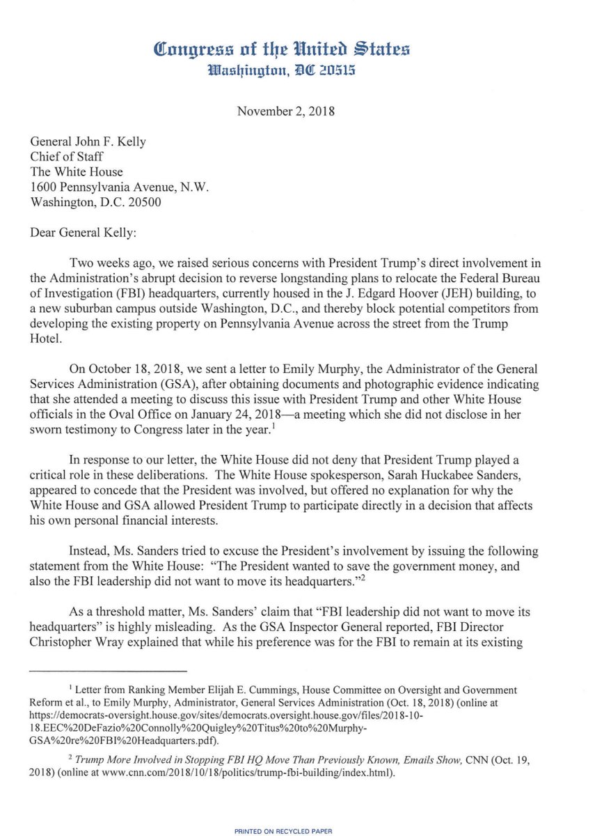 No really  @GSAEmily you think you can wash away the stink of subterfuge, lies/smokey eyeshadow & bullshit.NOPEthe 117th Congress will be knocking hard on your door & I’m here for ALL of it YOU LIED ABOUT THE FBI HQJustice is coming for you Emily  https://oversight.house.gov/news/press-releases/new-documents-contradict-white-house-defense-of-trump-plan-for-fbi-hq