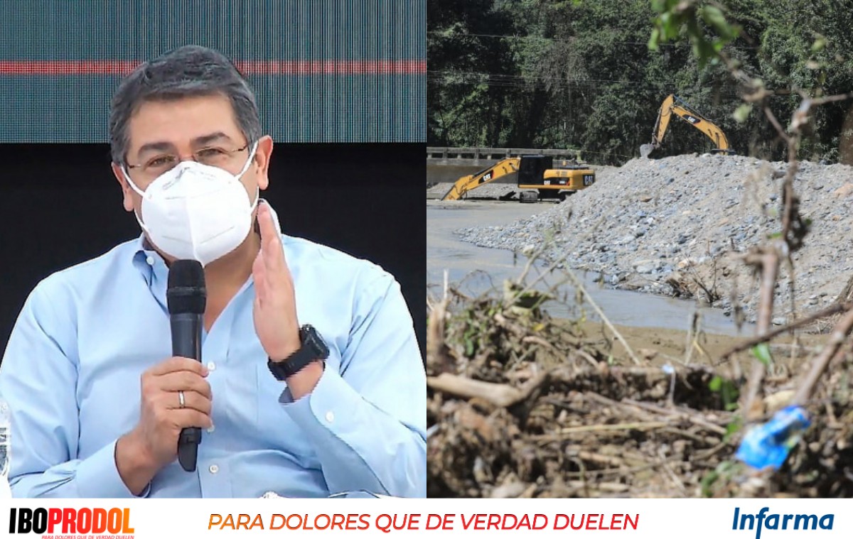 radioamericahn's tweet photo. #AméricaNoticias #Honduras 
Presidente Hernández: "Lo que Eta destruyó, los hondureños lo vamos a reconstruir. La rehabilitación del puente de Trojes es un ejemplo de cómo nos empezamos a levantar". https://t.co/qVWASwimKC