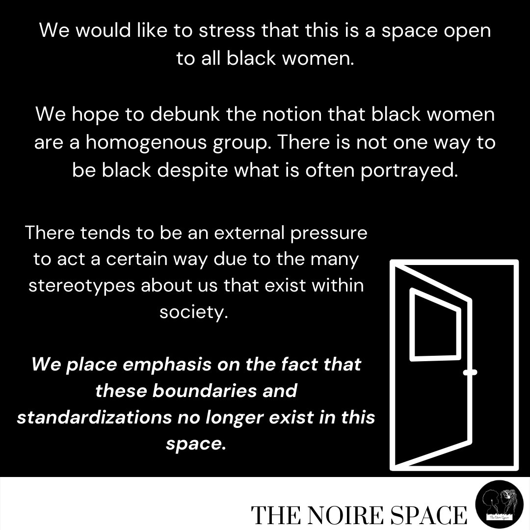 TheNoireSpace's tweet photo. Welcome to the Noire Space!🖤
Swipe to find out more info on what we’re about!
Please, follow, retweet and share with your friends, sisters, aunties!
All support is much appreciated https://t.co/P9Pq7FvPWE