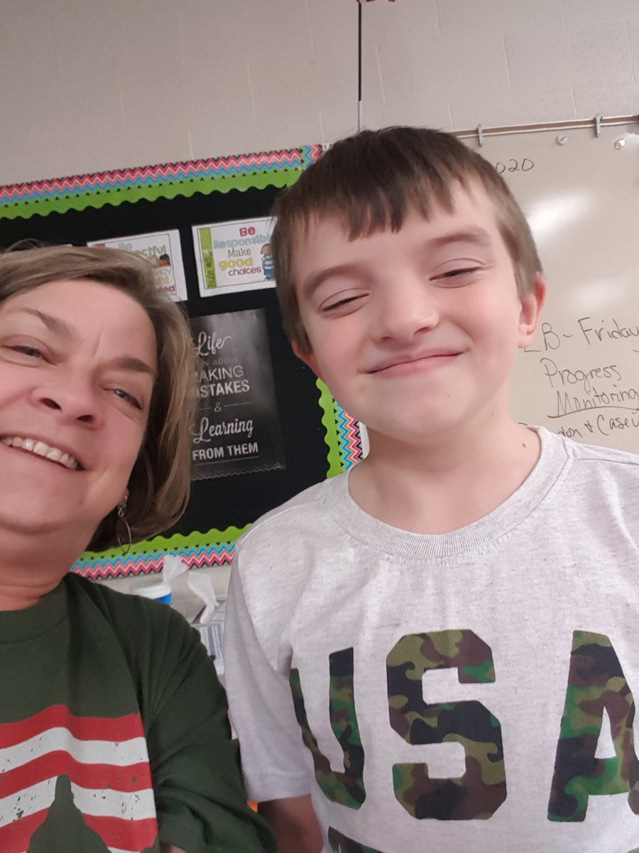 SWarf2's tweet image. Anthony and Mrs. Warf are proud of our military.#TeachCENT