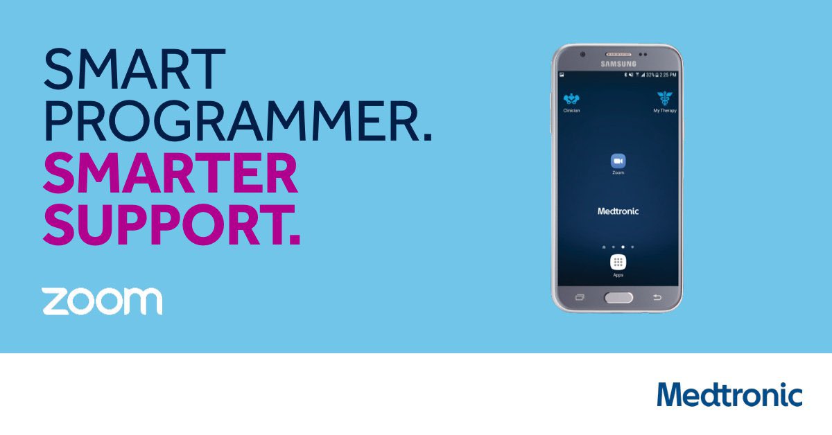 meyerlandon's tweet photo. Smart programmer + Zoom! Providing socially distanced remote support to our physicians and their patients anywhere, anytime.   #cantzoomintoafob #InterStim #medtronicemployee https://t.co/V7U1OLR5oi