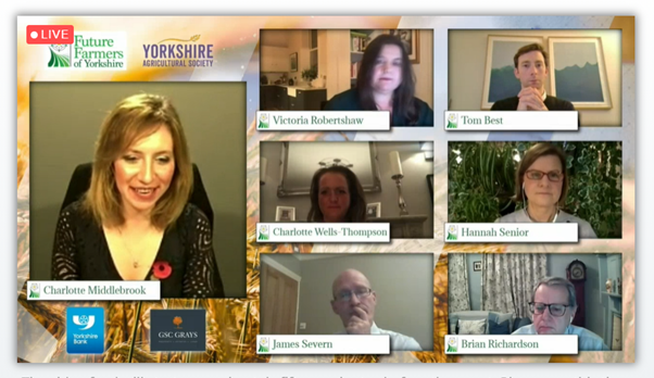 FutureFarmerYAS's tweet photo. It's question time and we've got some super questions being posed to our speakers:
Tom @AucCollective, Hannah of @PBSInt, Charlotte @BertsBarrow and Victoria of Delicious Planet Consultancy and our sponsors Brian @yorkshirebank and James @GSC_Grays
Keep them coming!
#ffdebate https://t.co/90JyHUrw7U