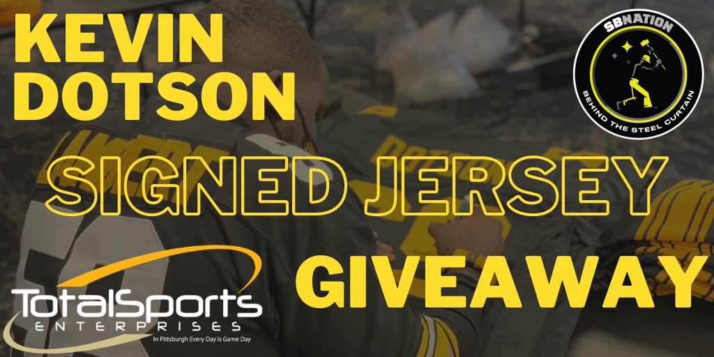btsteelcurtain's tweet photo. 🚨Contest time🚨
We are giving away an autographed Kevin Dotson (@kdd7696) jersey from our friends at Total Sports Enterprises!

To enter all you have to do is retweet this tweet and follow both @btsteelcurtain and @TotalSportsEnt 

Contest ends Sunday! https://t.co/WVYlJCwPst