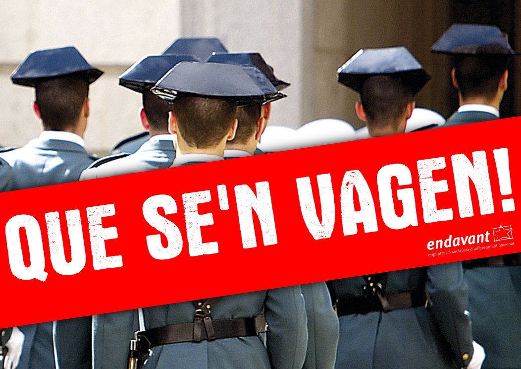 EndavantPB's tweet photo. Repressió de la Guardia Civil cap a un militant d'@Endavant_OSAN que assistia a la concentració antifeixista de #Pego.
Fora les forces d'ocupació! #QueSenVagen https://t.co/jU1PmT8wx9