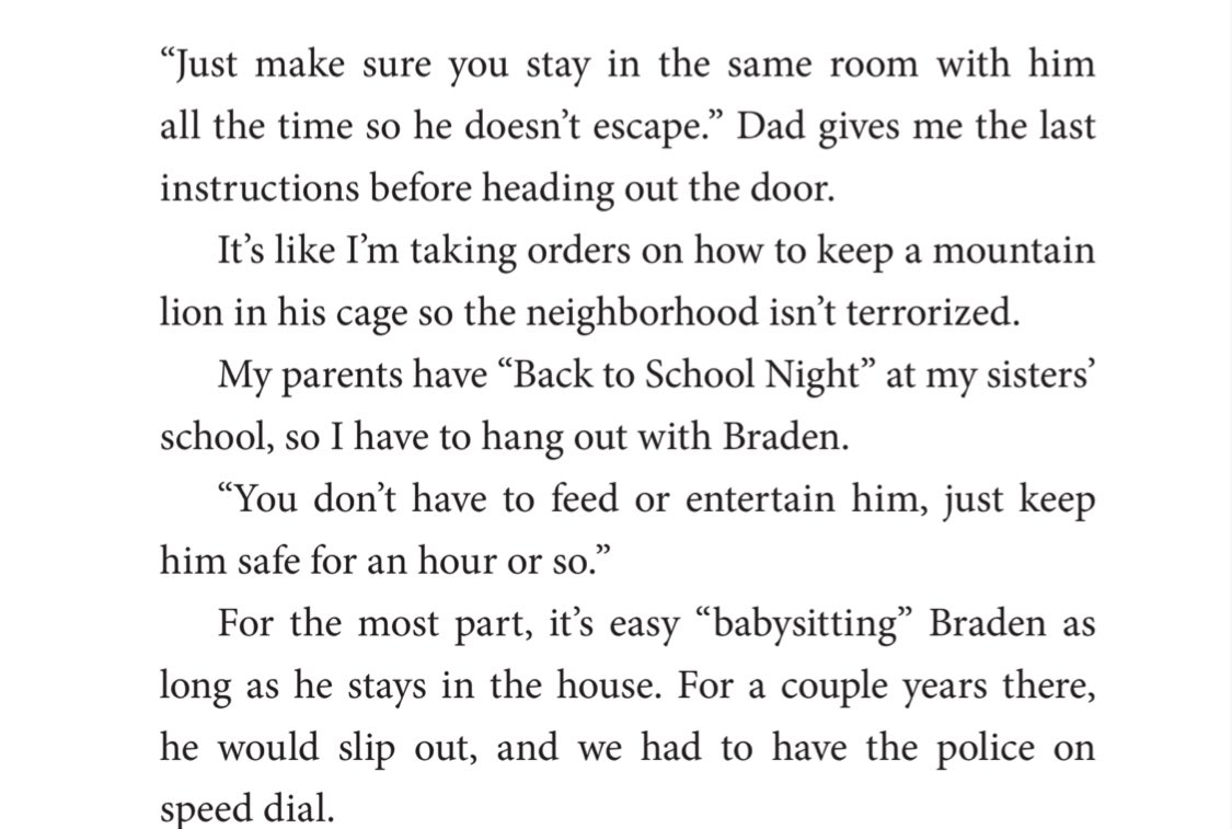 If he’s that big of a “problem” hire an actual childminder?? Not your 12 year old??